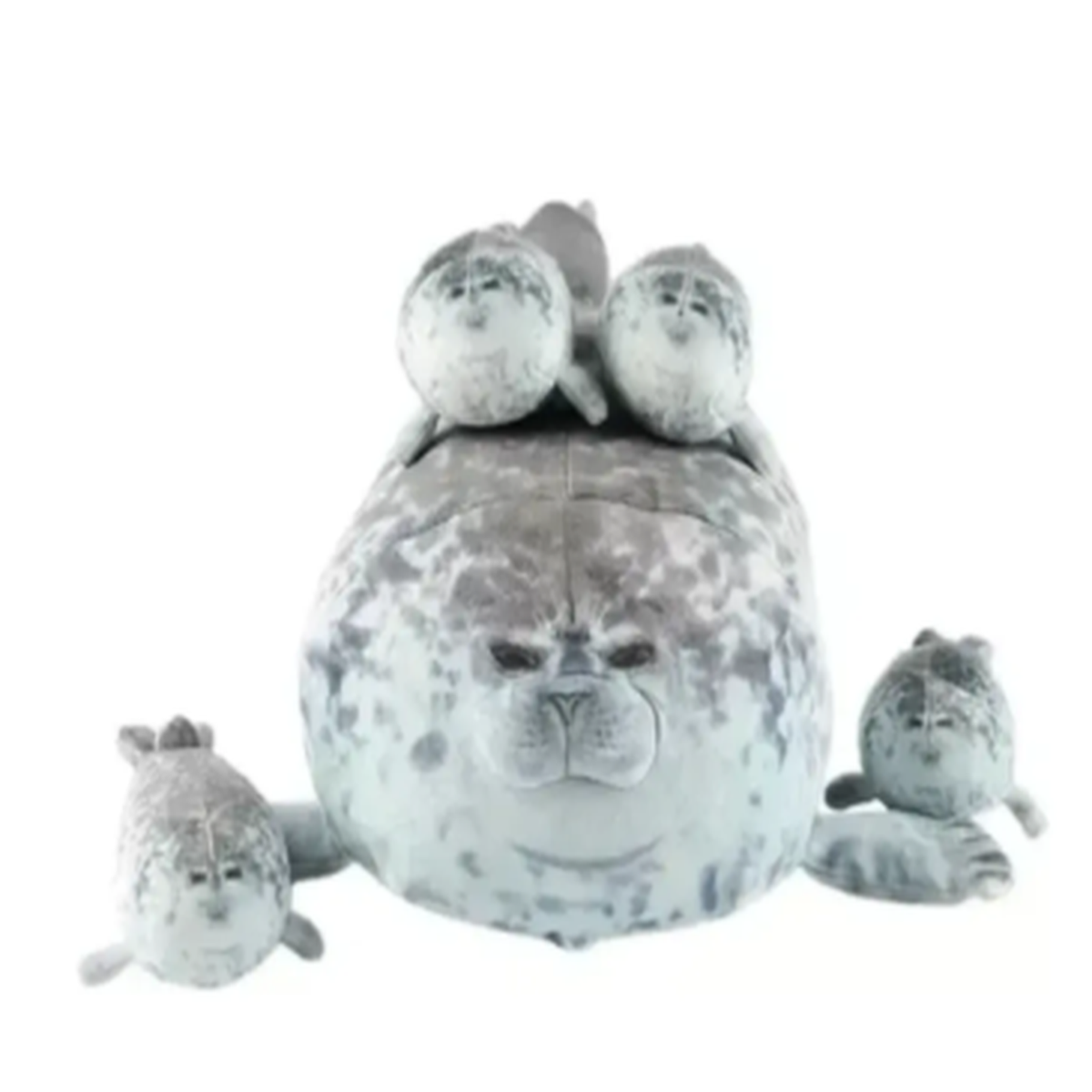 Peluche Foca Guatona 5 En 1 Mama Foca 40 Cm Importado