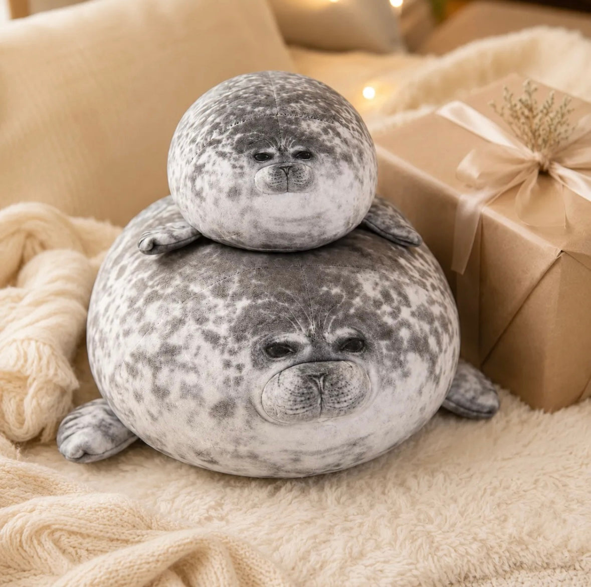 Foca Guatona 40 Cm + Foca Guatona 20 Cm 2 en 1