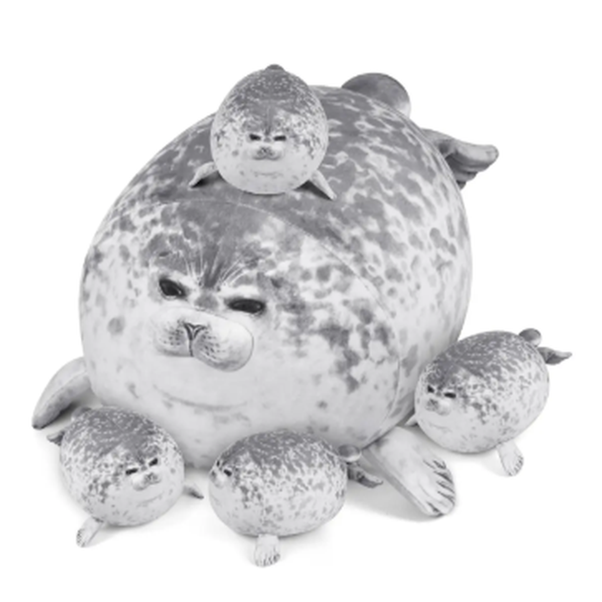 Peluche Foca Guatona 5 En 1 Mama Foca 40 Cm Importado